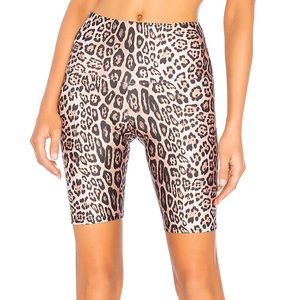 Onzie High Rise Bike Shorts, Leopard, S/M 🐆